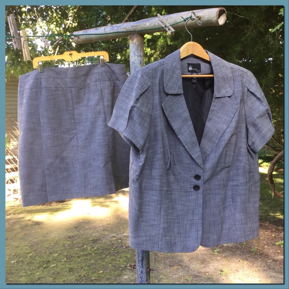 Business Skirt Set, sz 1X